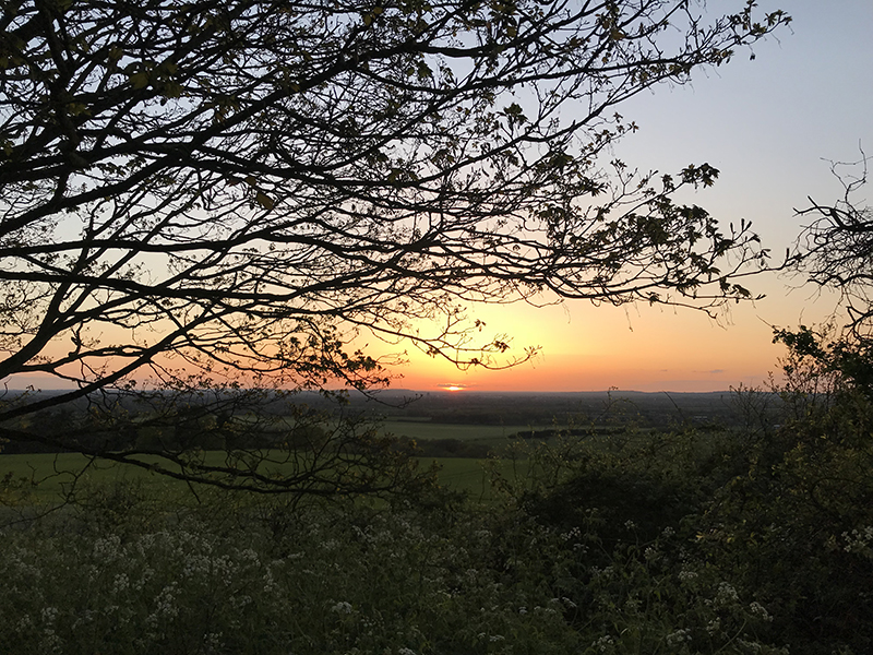 Winter Solstice Sunrise walk frpm Aldbury to Pitstone Hill