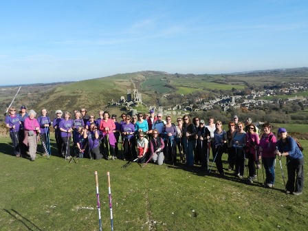 Harmans cross to Corfe Castle walk with steam train ride back