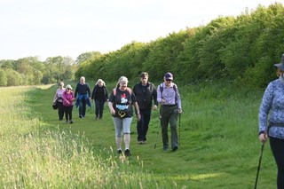 Introduction to Nordic Walking with the Power of Poles induction. Delamere Forest