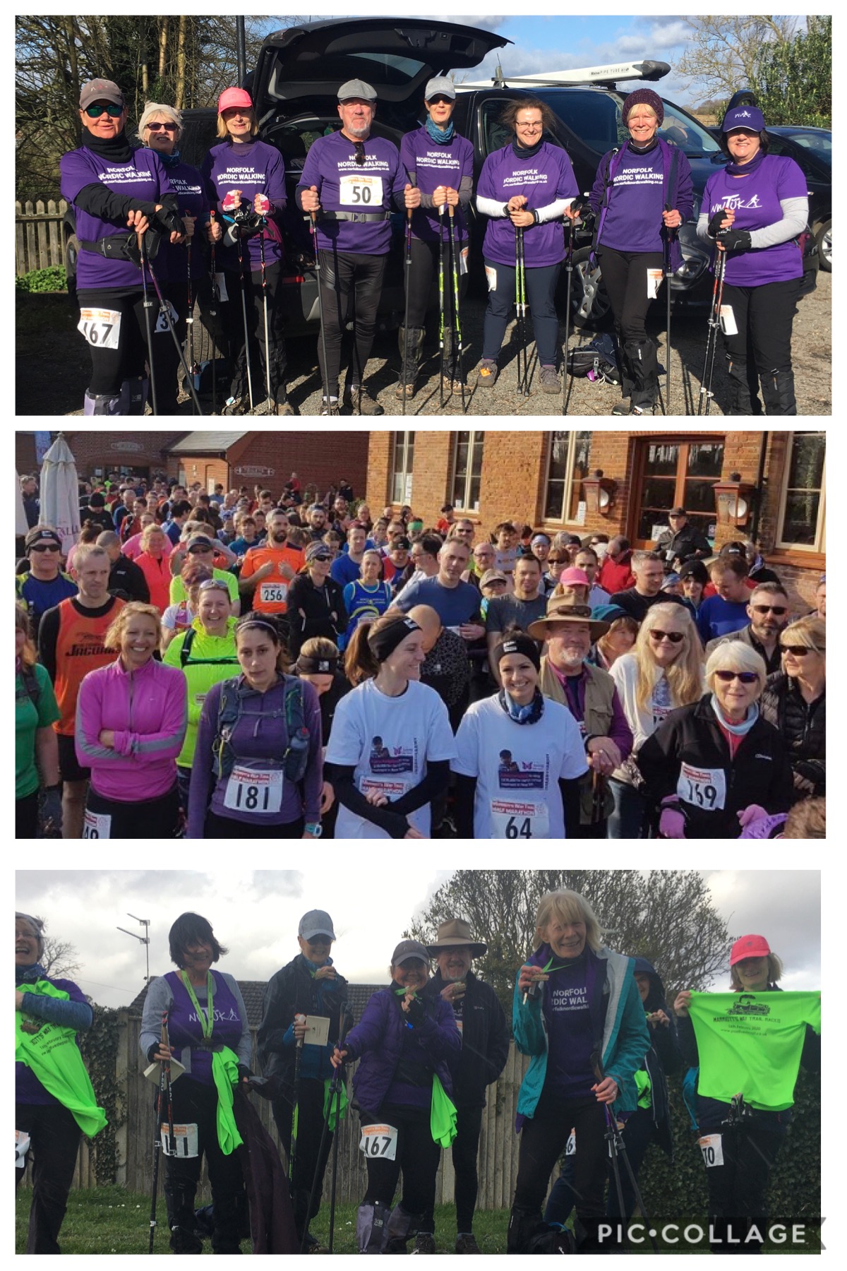 NORFOLK NORDIC WALKING HALF MARATHON Felbrigg - Cromer + FIZZ & MEDALS