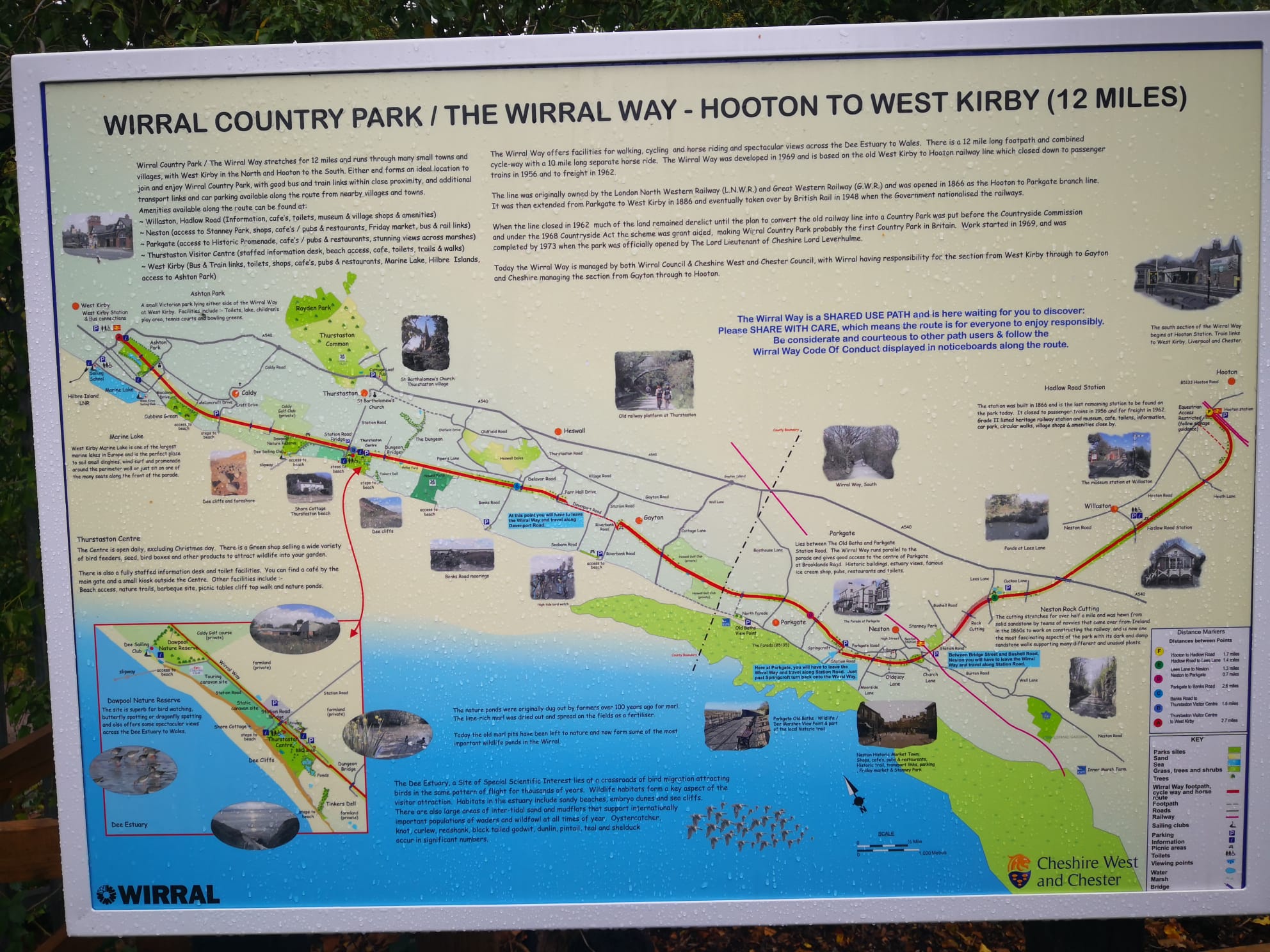 LONGER EXPLORER WALK WIRRAL WAY: HOOTON - WEST KIRBY
